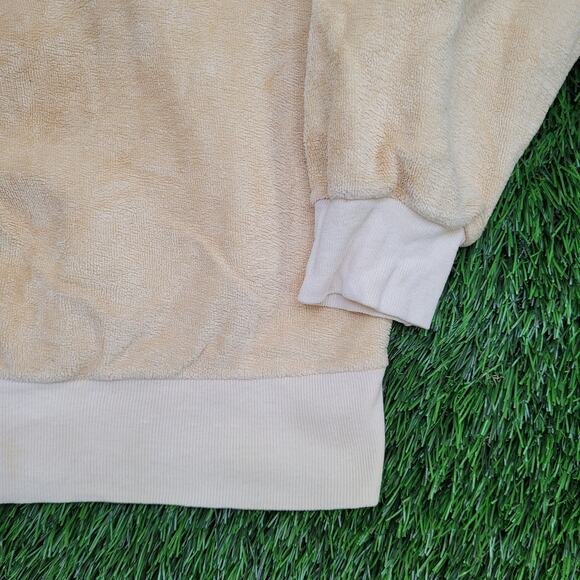 Vintage 70s MOD Velour Sweater Womens Large 24x22 Baggy - Picture 12 of 12